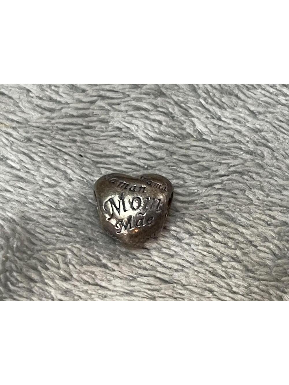 Vtg Designer Pandora Ale Sterling Silver Charm Mothers Heart